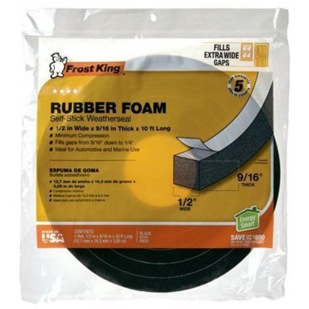 THERMWELL PRODUCTS 12x916 BLK Foam Tape R930H